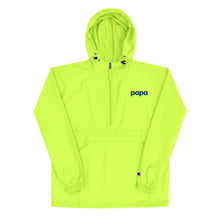 Load image into Gallery viewer, Papa embroidered Champion packable jacket