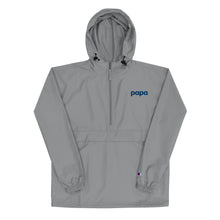 Load image into Gallery viewer, Papa embroidered Champion packable jacket