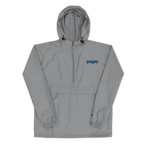 Papa embroidered Champion packable jacket