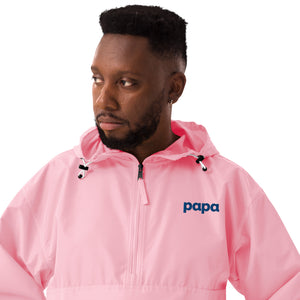 Papa embroidered Champion packable jacket