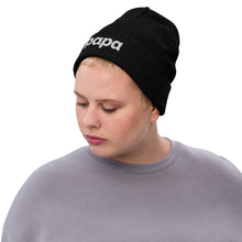 Load image into Gallery viewer, Papa ribbed knit beanie