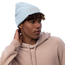 Load image into Gallery viewer, Papa ribbed knit beanie