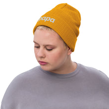 Load image into Gallery viewer, Papa ribbed knit beanie