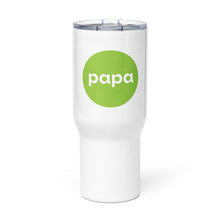 Load image into Gallery viewer, Papa travel mug with a handle-Green