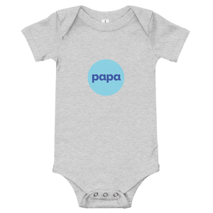 Papa baby short sleeve one piece