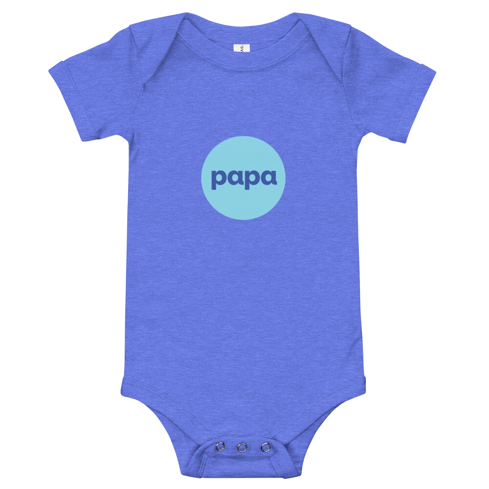 Papa baby short sleeve one piece