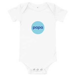 Papa baby short sleeve one piece