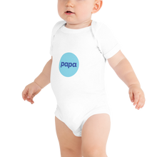 Load image into Gallery viewer, Papa baby short sleeve one piece