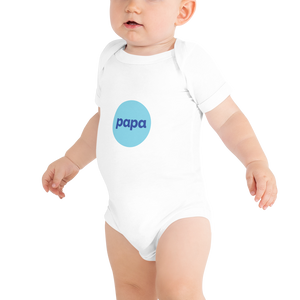 Papa baby short sleeve one piece