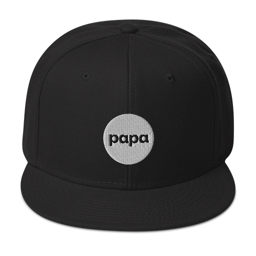 Papa snapback hat