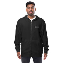 Load image into Gallery viewer, Papa unisex fleece zip up hoodie