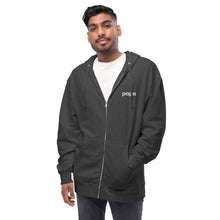 Load image into Gallery viewer, Papa unisex fleece zip up hoodie