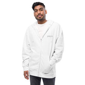 Papa unisex fleece zip up hoodie