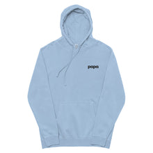 Load image into Gallery viewer, Papa light blue hoodie