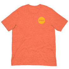 Load image into Gallery viewer, Logo-T Circle on Heathered Orange-Unisex