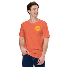 Load image into Gallery viewer, Logo-T Circle on Heathered Orange-Unisex