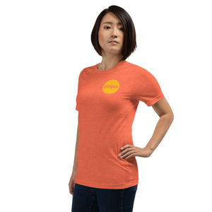 Logo-T Circle on Heathered Orange-Unisex