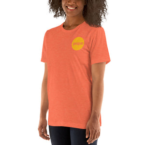 Logo-T Circle on Heathered Orange-Unisex