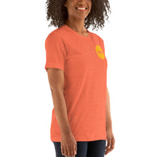 Load image into Gallery viewer, Logo-T Circle on Heathered Orange-Unisex