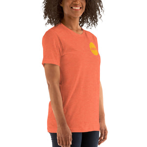 Logo-T Circle on Heathered Orange-Unisex