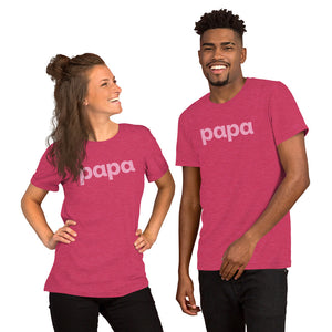 Logo-T Pink on Heather Raspberry-Unisex