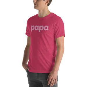 Logo-T Pink on Heather Raspberry-Unisex