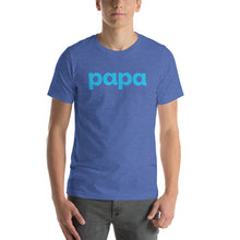 Load image into Gallery viewer, Logo-T Blue on Heathered Blue-Unisex