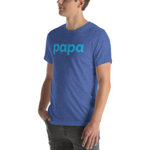 Load image into Gallery viewer, Logo-T Blue on Heathered Blue-Unisex