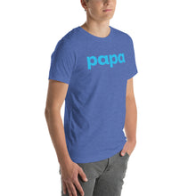 Load image into Gallery viewer, Logo-T Blue on Heathered Blue-Unisex