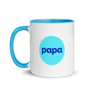 Papa mug with color inside