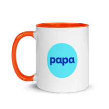 Load image into Gallery viewer, Papa mug with color inside