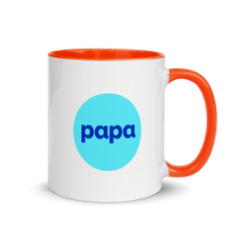 Load image into Gallery viewer, Papa mug with color inside