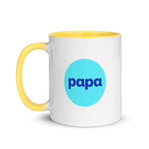 Papa mug with color inside